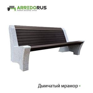 Лавка Riposo, полимерный брус, цвет "Шоколад"