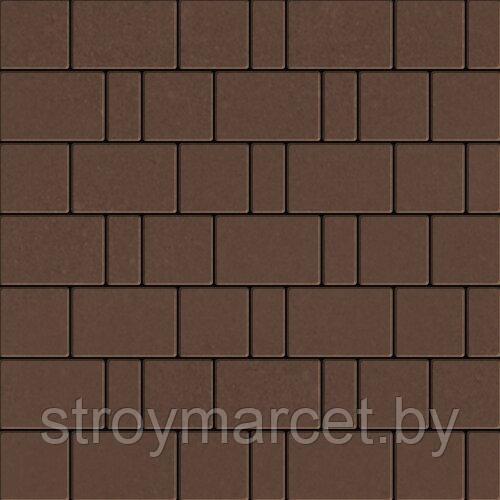 Тротуарная плитка Bergamo коричневая, гладкая - фото 2 - id-p196063635