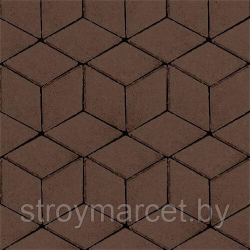 Тротуарная плитка Полярная звезда, 60 мм, коричневый, гладкая - фото 2 - id-p196063715