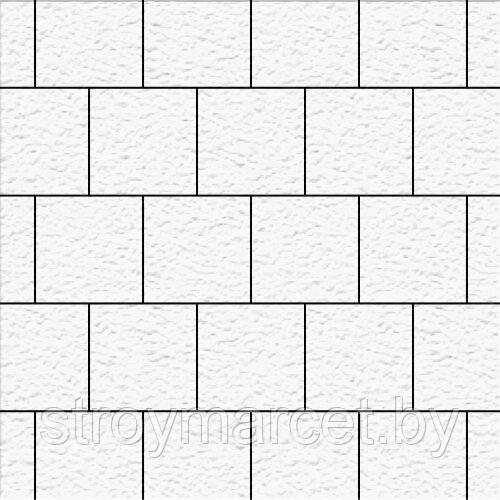 Тротуарная плитка Квадрат большой, 60 мм, белый, бассировка - фото 2 - id-p196063722