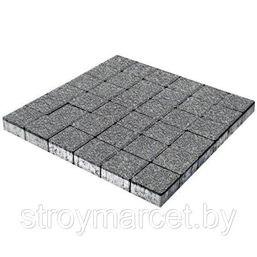 Тротуарная плитка Квадрат большой, 60 мм, серый, native - фото 1 - id-p196063726