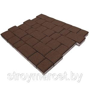 Тротуарная плитка Инсбрук Инн, 60 мм, коричневый, гладкая