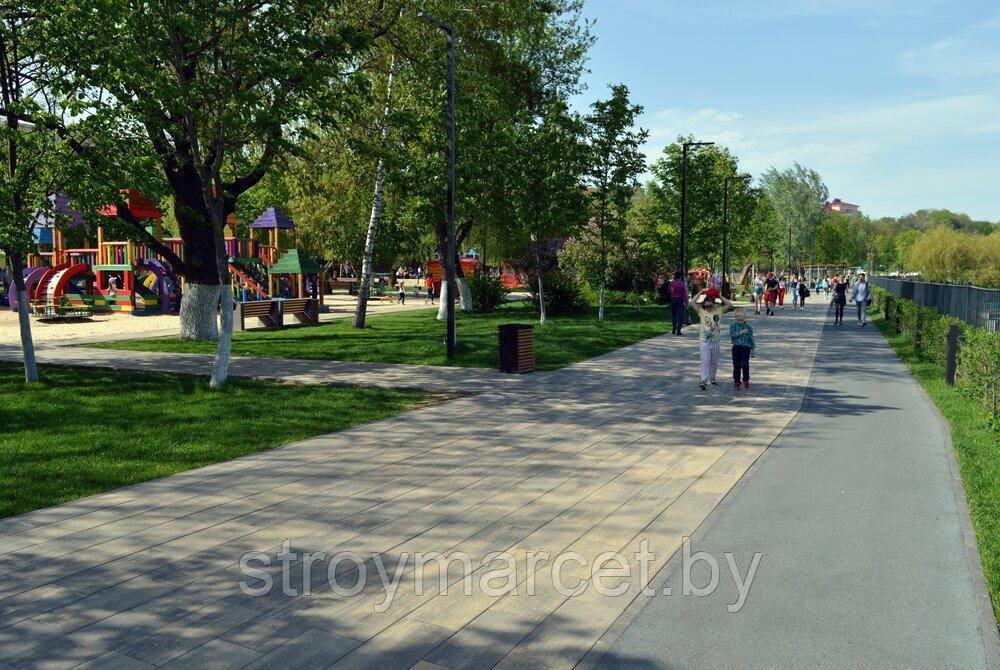 Тротуарная плитка Парк Плейс, 80 мм, ColorMix Умбра, бассировка - фото 3 - id-p196064035