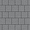 Тротуарная плитка Валенсия, 80 мм, серый, бассировка, фото 2