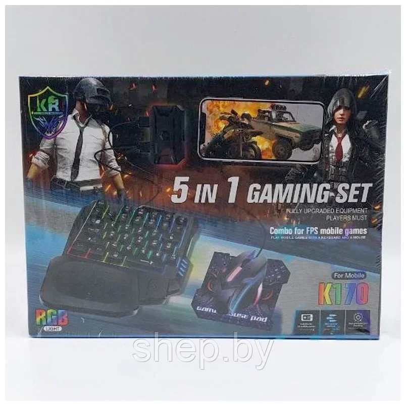 Игровой набор 5в1 для мобильных телефонов Karler Bass K-170 RGB - фото 3 - id-p196077072