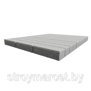 Тротуарная плитка Ригель, 80 мм, белый, SoftWash