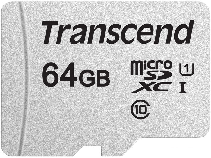Карта памяти Transcend microSDXC 300S 64GB - фото 1 - id-p196085397