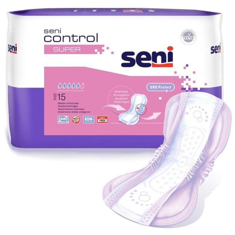 Урологические прокладки для женщин Seni Control Super, 15 шт. - фото 2 - id-p196088210