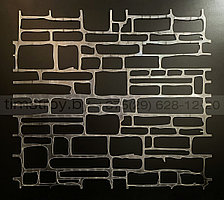 Трафарет для стен "Дикий камень-4"/1000х900мм/2мм/имитация камня своими руками