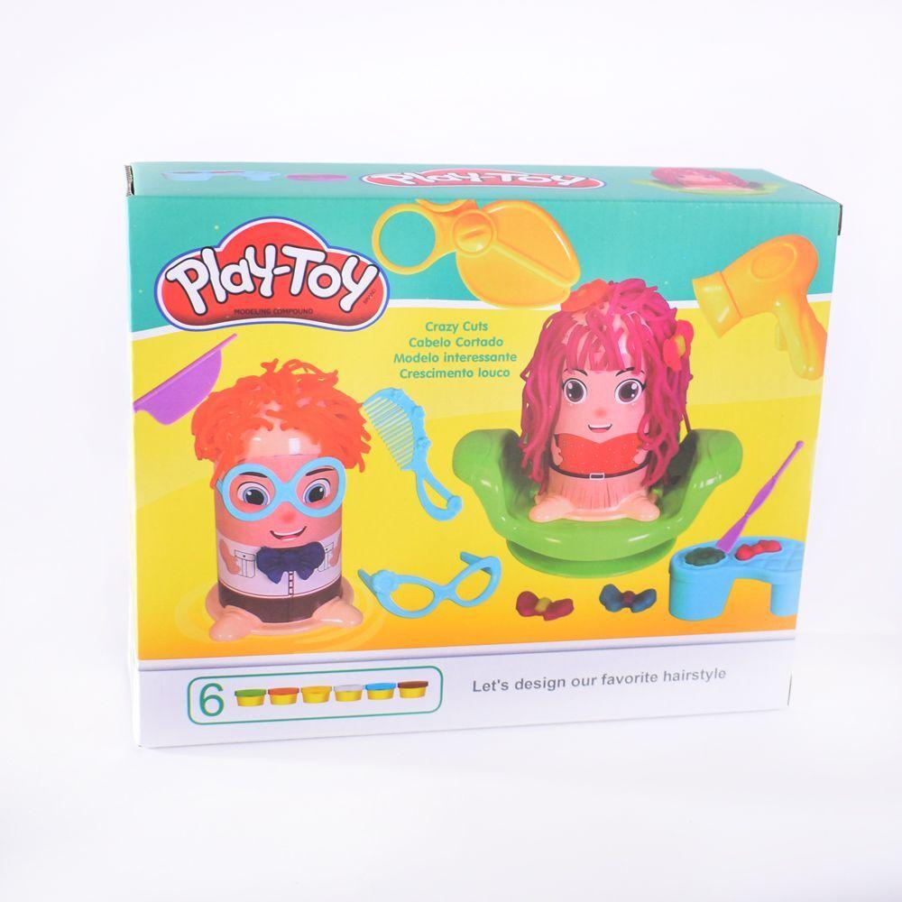 Набор для лепки Play-Toy "Прически", аналог Play Doh