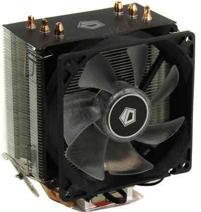 ID-Cooling ID-CPU-SE903-B V2 (3пин,1155/1200/AM4-FM2, 23дБ, 2000об/мин, Al+тепл.трубки)