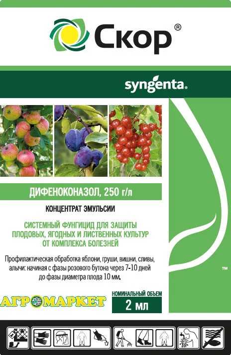 Скор КЭ 4мл Syngenta ТММ - фото 1 - id-p81017018