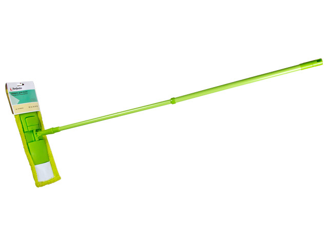Швабра для пола с насадкой из микрофибры Solid, зеленая, PERFECTO LINEA - фото 1 - id-p196138616