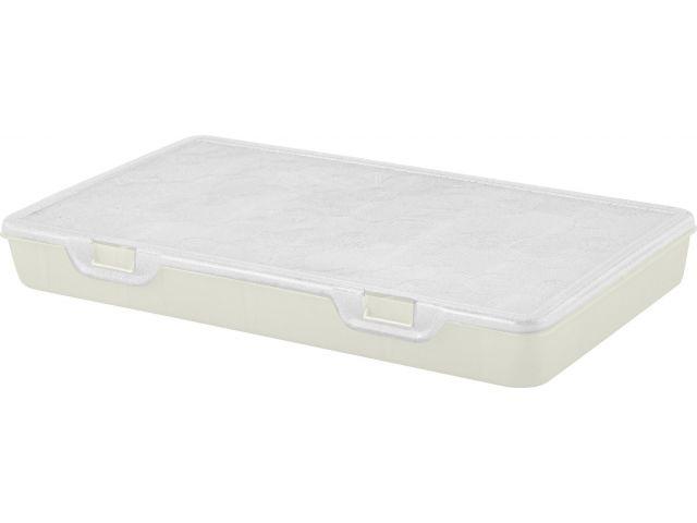 Органайзер для хранения мелочей с разделителями Keeplex Fiori XL, 35,5х20х4,5 см, бел облако, BRANQ