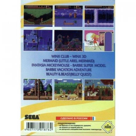Картридж Sega 7в1 (A-701) Winx Club / Winx 3D / MERMAID / BARBIE SUPER MODEL / +.. - фото 2 - id-p196159782