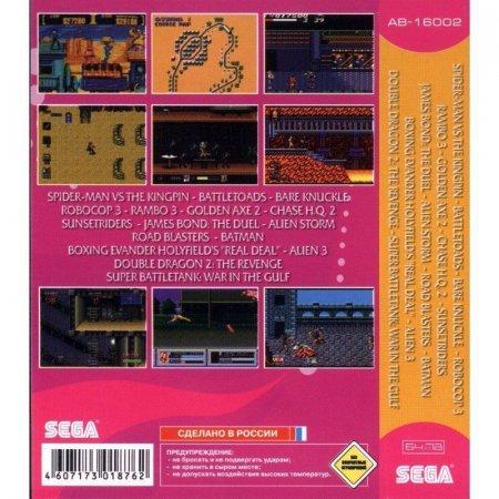 Картридж Sega 16в1 (AB-16002) ROBOCOP 3 /RAMBO 3 /GOLDEN AXE 2 /CHASE H. и др. - фото 2 - id-p196159783