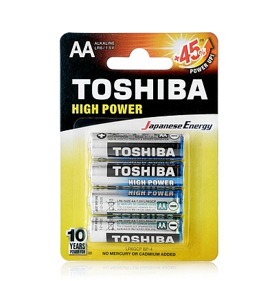 Эл.питания TOSHIBA  Alkaline LR6 4BP