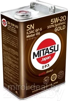 Моторное масло Mitasu Gold 5W20 / MJ-100-4 - фото 1 - id-p196173970
