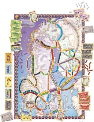 Настольная игра Мир Хобби Ticket to Ride. Северные страны - фото 7 - id-p196173751