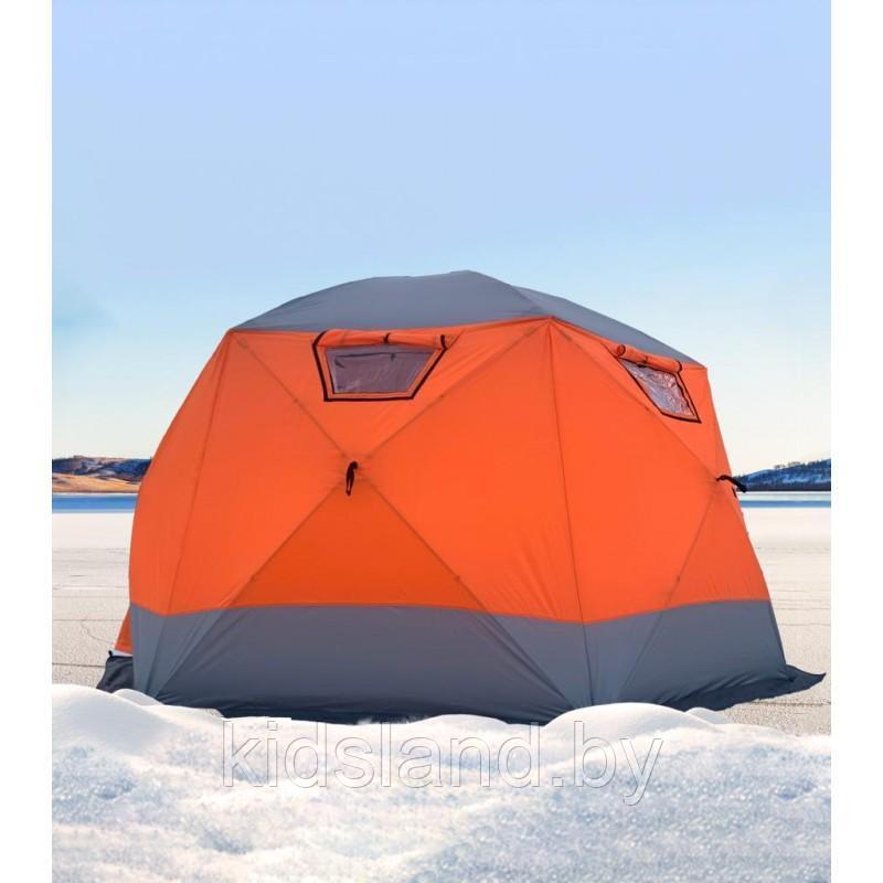 Палатка зимняя куб четырехслойная для зимней рыбалки/Мобильная баня/ Mircamping 2022 - фото 1 - id-p196170106