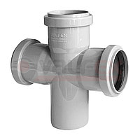 Крестовина одноплоскостная 110/110/50 мм 90º VALFEX для внутренней канализации