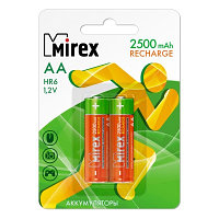 Аккумулятор Ni-MH Mirex HR6 / AA 2500mAh 1,2V 2BP