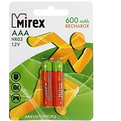 Аккумулятор Ni-MH Mirex HR03 / AAA 600mAh 1,2V 2ВР