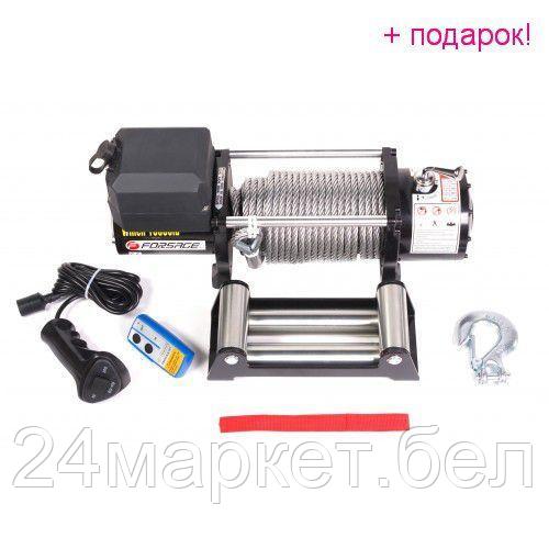 FORSAGE Лебедка автомобильная 4.5т, 12V (стальной трос) Forsage F-TRH910000 - фото 1 - id-p196181427