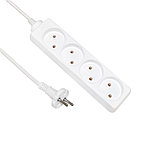 Удлинитель ЭТП 5м 4гн. б/з 10А/2,2кВт, ПВС 2*0,75 "POWERMAN" 77021
