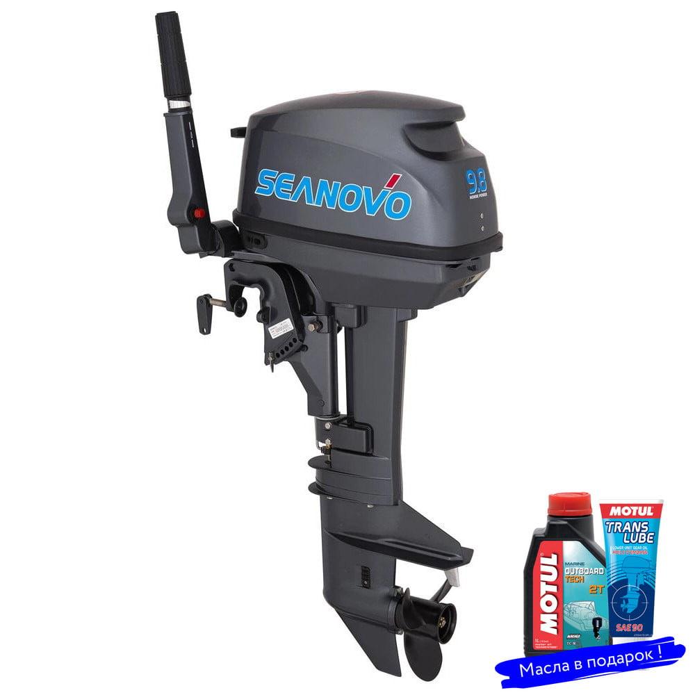 Лодочный мотор 2T Seanovo SN 9.8 FHS с топливным баком 12л  169cm3