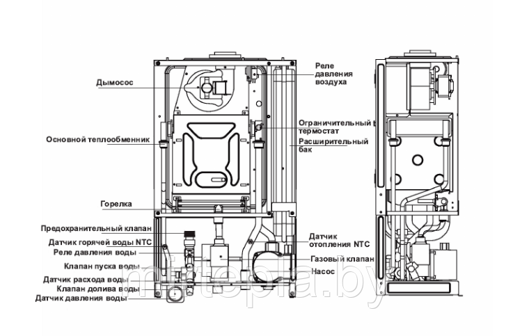 Газовый котел Haier HEC L1P26-F21S(T) - фото 7 - id-p196191597