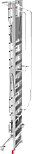 Профессиональная передвижная складная лестница-стремянка с платформой NV3540 3540112, фото 2