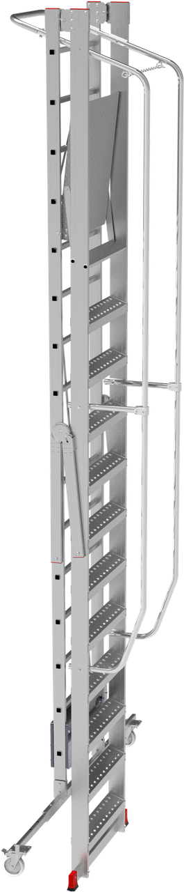 Профессиональная передвижная складная лестница-стремянка с платформой NV3540 3540112 - фото 2 - id-p196196615