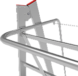 Профессиональная передвижная складная лестница-стремянка с платформой NV3540 3540112, фото 3