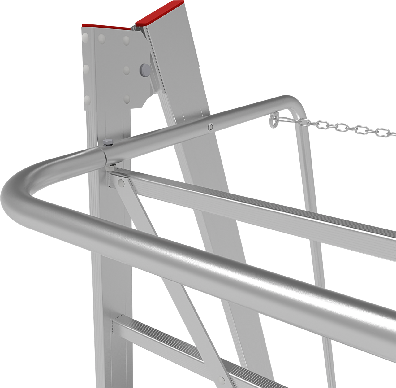 Профессиональная передвижная складная лестница-стремянка с платформой NV3540 3540112 - фото 3 - id-p196196615