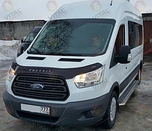 Дефлектор капота - мухобойка, FORD Transit 2014-..., VIP TUNING