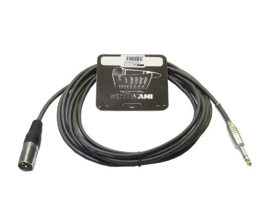 INVOTONE ACM1003S/BK - микрофонный кабель, 6,3 джек стерео - XLR (папа), длина 3 м (черный)