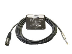 INVOTONE ACM1003S/BK - микрофонный кабель, 6,3 джек стерео - XLR (папа), длина 3 м (черный)