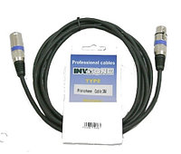 INVOTONE ACM1110/BK микрофонный кабель, XLR - XLR длина 10 м (черный)