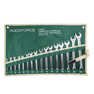 Набор ключей комбинированных 16 предметов на полотне ROCKFORCE RF-5161P(M-P), фото 2