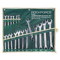 Набор ключей комбинированных 18 предметов на полотне ROCKFORCE RF-5281P(5181P.5281)