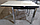 Стол обеденный раздвижной Шанхай мини 80х80 см пластик Премиум Капучино со льдом/опоры хром, фото 2