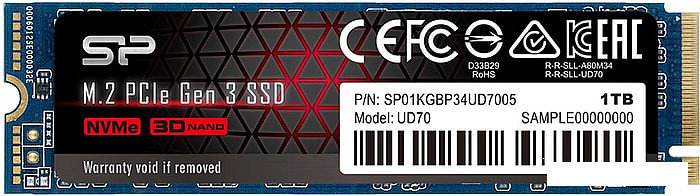 SSD Silicon-Power UD70 1TB SP01KGBP34UD7005, фото 2