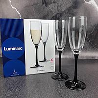 Набор бокалов для шампанского 170 мл (6 шт.) Luminarc Domino H8167, фото 4