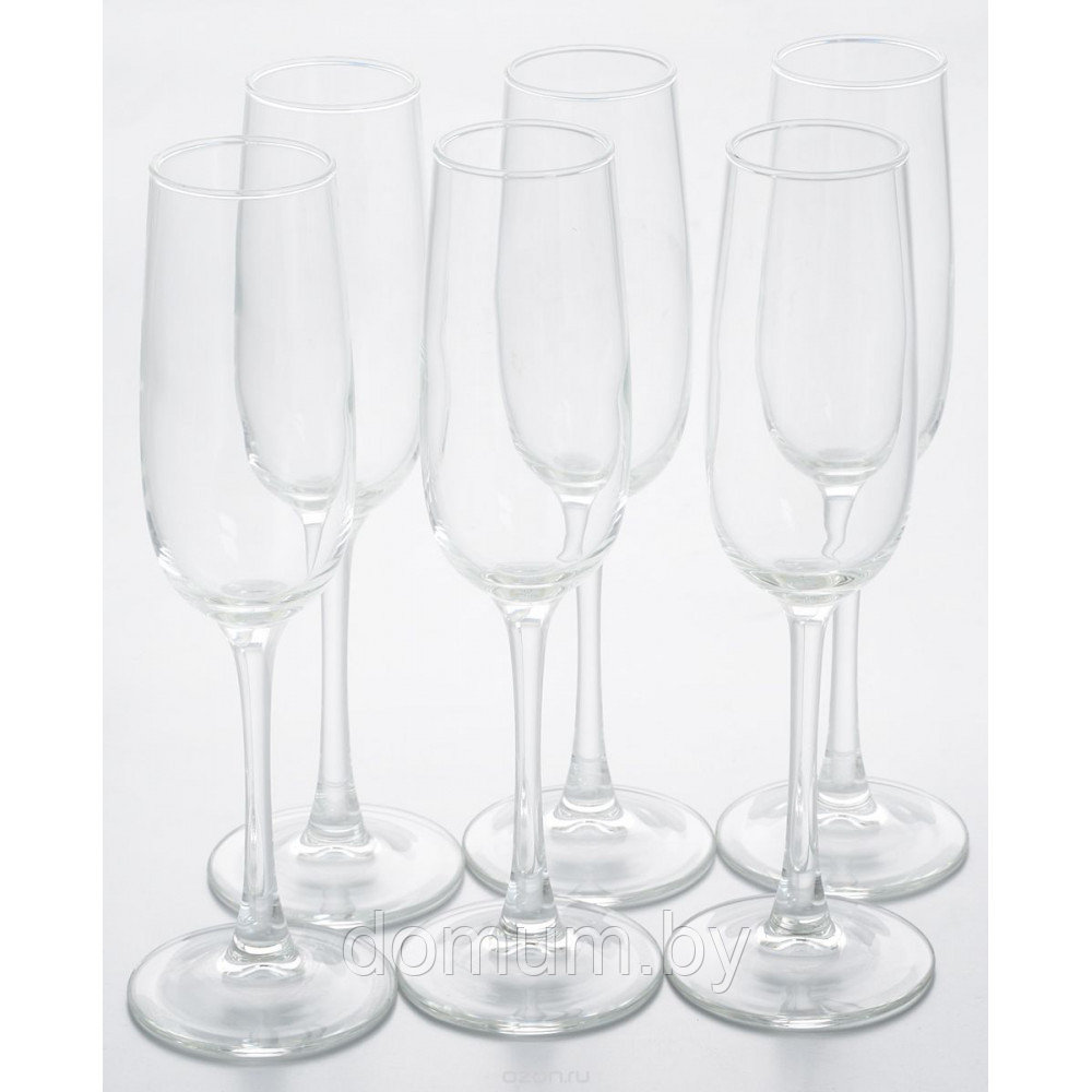 Набор бокалов для шампанского 175 мл (6 шт.) Luminarc Allegresse J8162 - фото 3 - id-p196201319