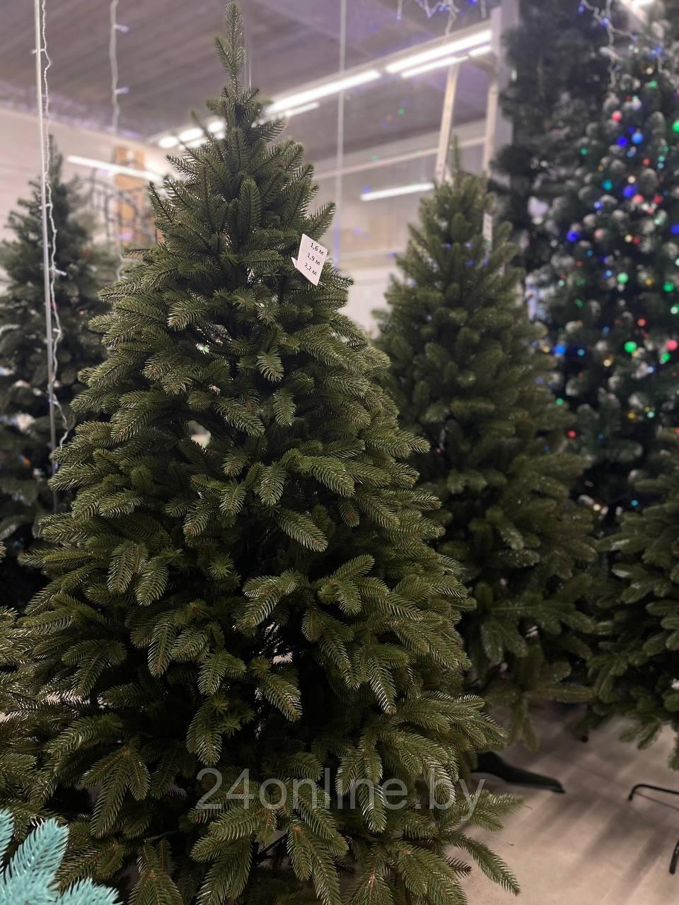 Елка (ель) литая искусственная Премиум темно-зеленая 2.2 м