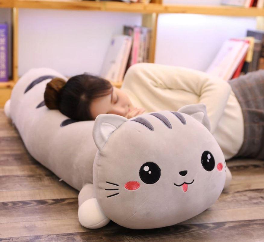 Игрушка подушка котик 110 см. + подарок