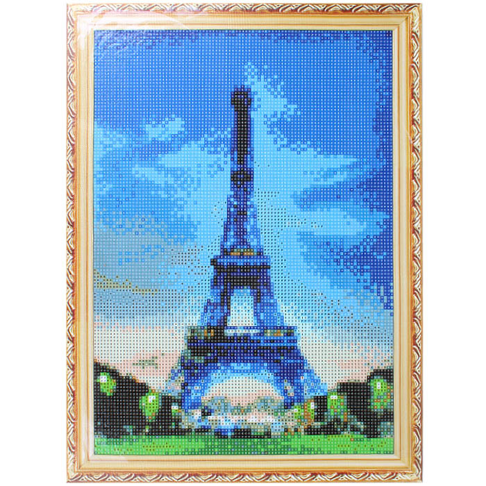 Алмазная живопись 30*40 см, огни Парижа - фото 2 - id-p196201467