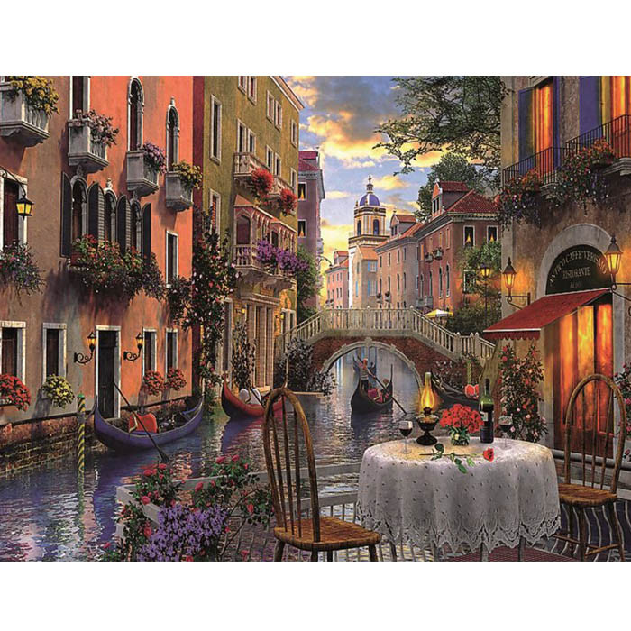 Алмазная живопись 30*40 см, романтика Венеции