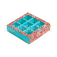 Коробка для 9 конфет Рябина (Россия, 145х145х35 мм) 7837258